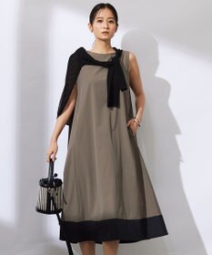 ICB L 【洗える】RENUソフトタイプライター ノースリーブワンピース