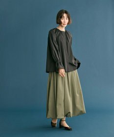 #Newans 【洗濯機可】フルギャザーブラウス