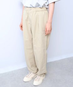 WHITE MAILS 【ユニセックス/軽量】COTTON PAPER  POPLIN DRAWSTRING ミリタリーパンツ