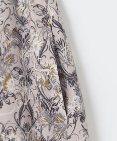 自由区 L 【洗える】バロックプリント スカート