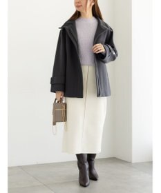 Te chichi ウールメルトンスタンドショートコート