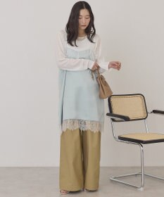 AMERICAN HOLIC レースサテンキャミワンピース