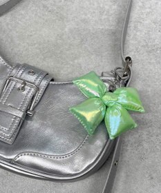 WEGO メタリッククッションリボンキーホルダー