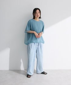 Green Parks ライトデニムワイドパンツ