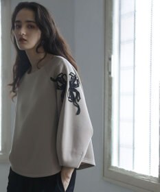 Green Parks ■ＥＳＣＡＲ　リボンコード刺繍プルオーバー