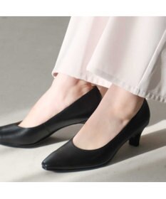 Pointer 【5cmヒール】日本製 高級本革プレーンパンプス