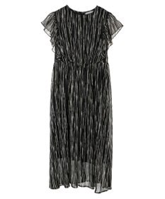 Green Parks ａ．肩フリルプリントワンピース