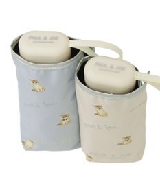 MOONBAT 【 遮光率100％/遮熱/UV/コンパクト】PAUL&JOE ACCESSOIRES(ポール&ジョー) 晴雨兼用日傘 ヌネット×ロゴ ネコ 5段折りたたみ傘