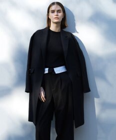 23区 L 【エステータ】コットンダブルクロス マーベルト ワイドパンツ