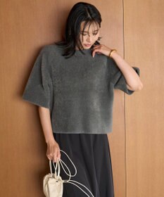 UNFILO L ナイロンシャギー  ハーフスリーブ プルオーバー