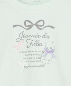 ANY KIDS 【綿100%】ロゴプリント 長袖Tシャツ