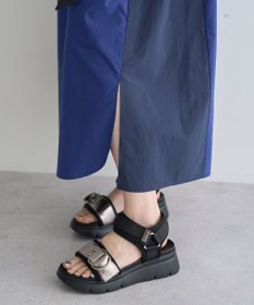 YECCA VECCA ベルト付きスキッパーシャツワンピース