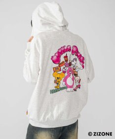 WEGO 【ユニセックス着用ITEM】別注ZIZONEグラフィックZIPパーカー