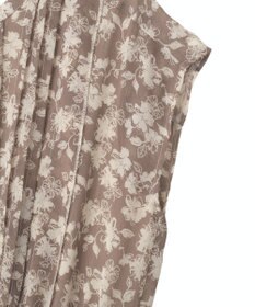 YECCA VECCA 花柄プリーツワンピース