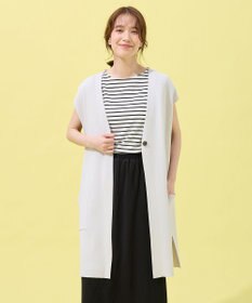 ANY L ロングニットジレ