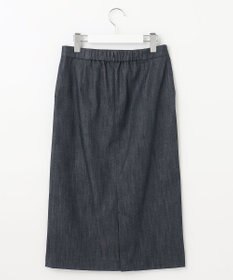 J.PRESS LADIES L 【洗える】 セルロースシャンブレー タイト ナロー スカート