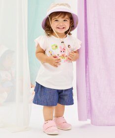 MIKI HOUSE HOT BISCUITS 【48-54cm】 日よけ付き サファリハット