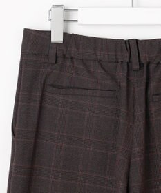 J.PRESS LADIES L アルガンシルク チェック クロップド パンツ
