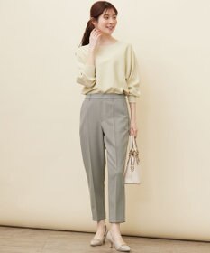 ANY SIS 【洗える】パフスリーブラメ ニット