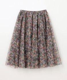 ANY KIDS 花柄 チュール フレア スカート