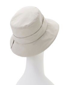 MOONBAT 【遮光100％・遮熱】FURLA(フルラ)リボン巻きダウン ハット 帽子 ロゴチャーム サイズ調整 撥水性