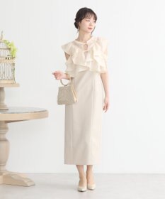 earth music&ecology SET2点フリルボレロ＋ナローワンピース