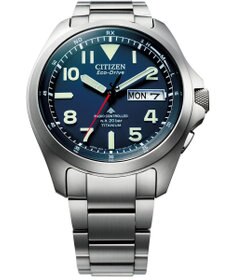 CITIZEN 【電池交換不要 デイ&デイト電波時計】視認性・耐久性を備えたエコ・ドライブ電波時計 LANDシリーズ