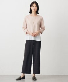 J.PRESS LADIES L アルガンシルク チェック クロップド パンツ