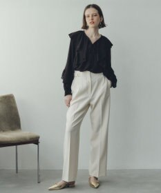 YECCA VECCA シアーラッフルブラウス