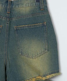 WEGO ヴィンテージウォッシュサイドカットデニムパンツ