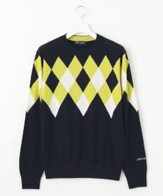 23区GOLF 【MEN】【洗える】ウールアクリル ランバス柄ニット