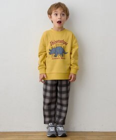 ANY KIDS 恐竜プリント 裏毛トレーナー