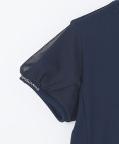 23区GOLF 【WOMEN】チュール袖 モックネックプルオーバー