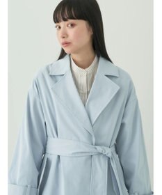 earth music&ecology 着流しロングトレンチ