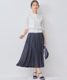 組曲 【洗える・6色展開】CANDYボタン 半袖カーディガン