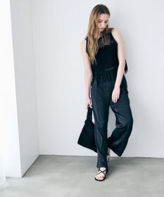 uncrave ライトダブルサテン ワイドパンツ