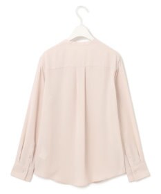 ICB 【人気のため新柄追加・洗える】Back Satin Amunzen キーネック長袖ブラウス