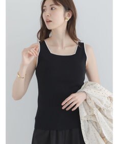 Te chichi 【接触冷感/マシンウォッシャブル】バイカラー2WAYニットタンクトップ