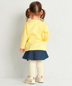 MIKI HOUSE HOT BISCUITS 【70-120cm】【Everyday Series】ワンポイント 長袖Tシャツ