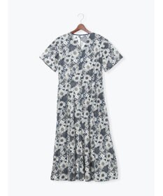 Te chichi 【LIBERTY FABRICS】Vネックフレアワンピース