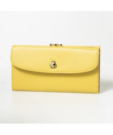 UNBILLION perche カラーコンビレザーかぶせ外がま口長財布