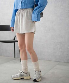 WEGO 【ウエストゴム】スウェットイージーショートパンツ