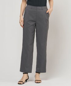 J.PRESS LADIES 【セットアップ対応】ファンマートロストレッチ テーパード パンツ チャコール系