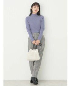 earth music&ecology やわらかタッチリブタートルネックプルオーバー