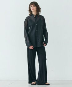 BEIGE， 【洗える】MELLE / ハイストレッチイージーパンツ