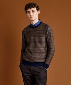 JOSEPH ABBOUD 【キングサイズ・サスティナブル素材BIOGRACE使用】テンセルプリント シャツ