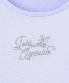 ANY KIDS リボン×チュール 七分袖Tシャツ