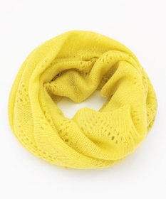 カシミヤ100%】2WAYレーシーニットスヌードマフラー / MOONBAT