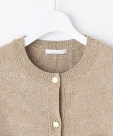 自由区 【洗える】シャイニーツイードニット アウター