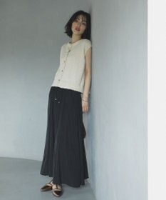 Green Parks ツィード風金釦ニットベスト